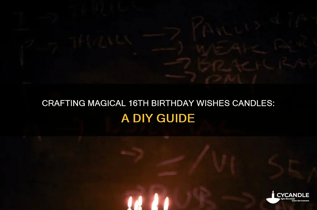 how to make 16 wishes candles