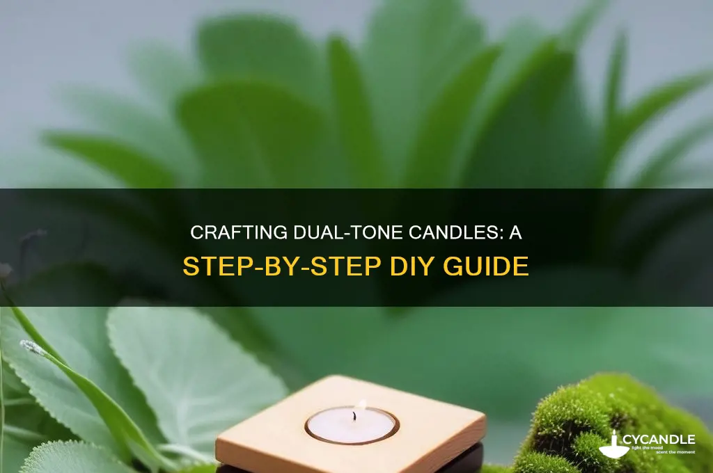 how to make 2 colored candles
