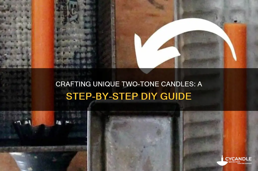 how to make 2 tone candles