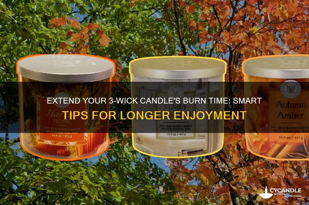 how to make 3 wick candles last longer