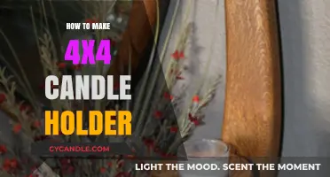 Crafting a Rustic 4x4 Candle Holder: DIY Woodworking Guide