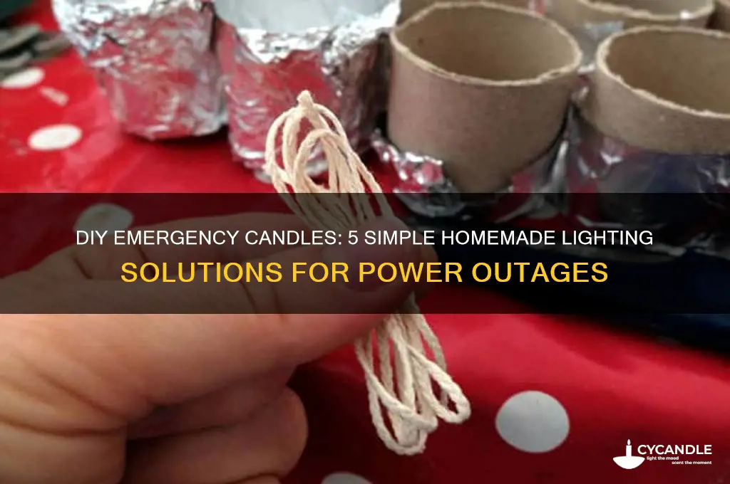 how to make 5 emergency candles