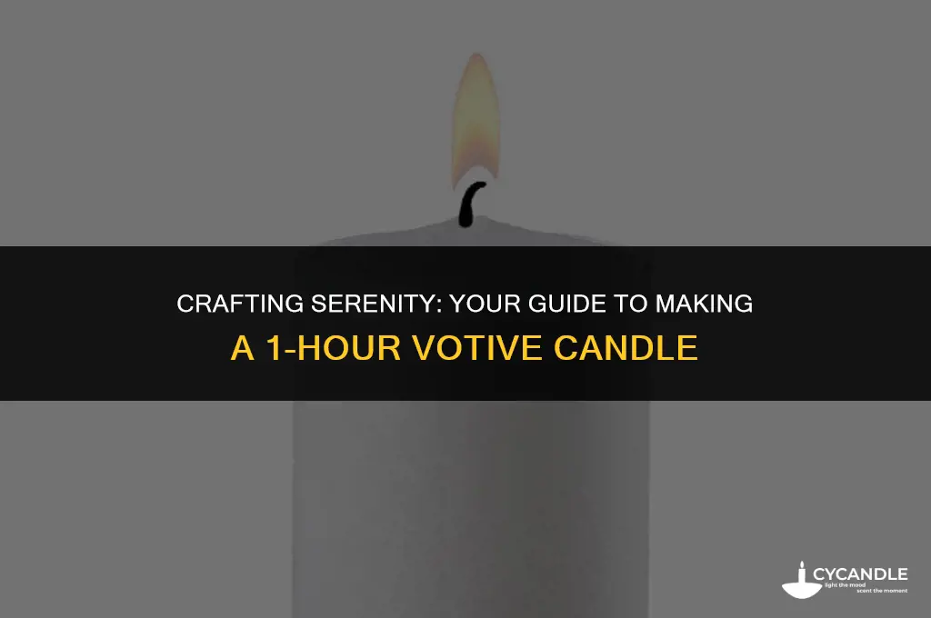 how to make a 1 hour votive candle