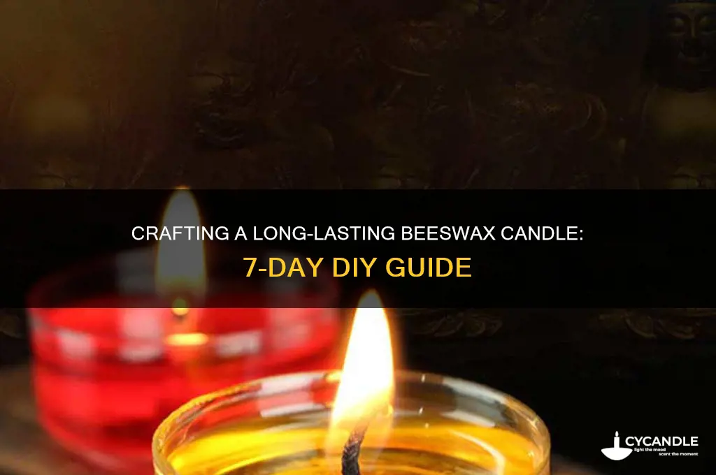 how to make a 7 day candle with beeswax