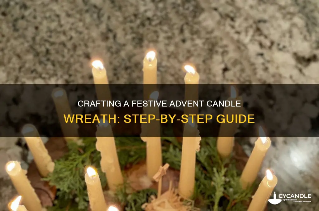 how to make a advent candle wreath