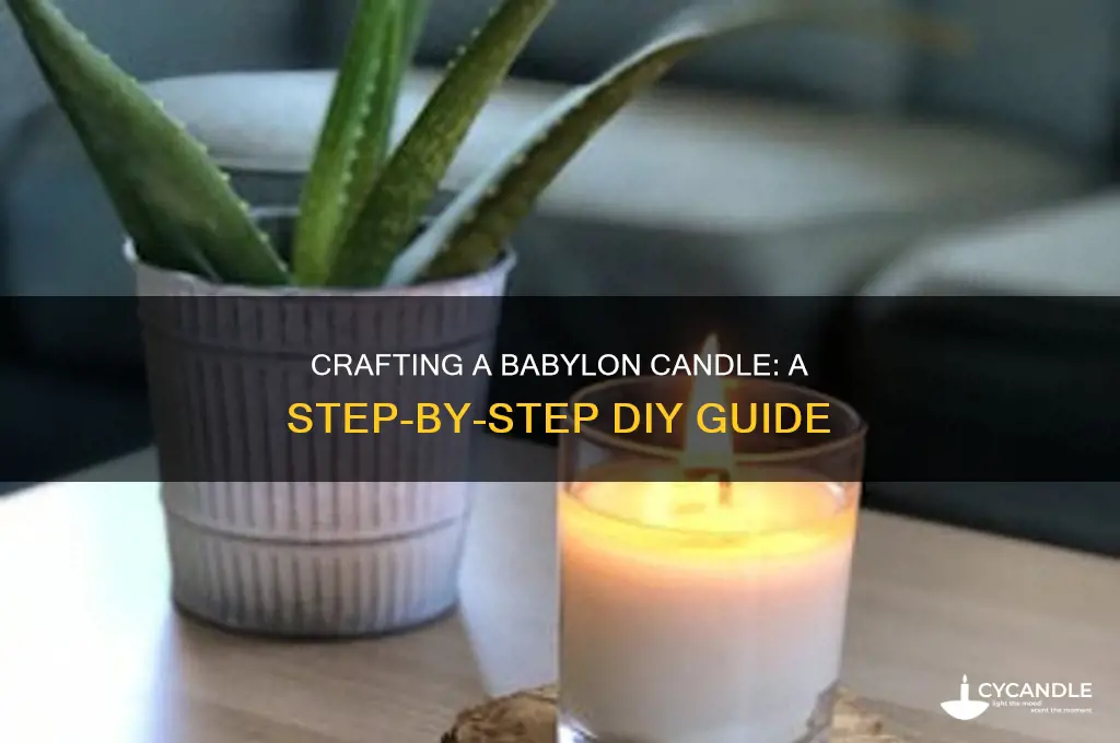 how to make a babylon candle