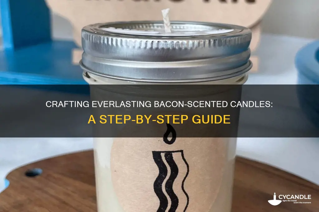 how to make a bacon candle that doesn