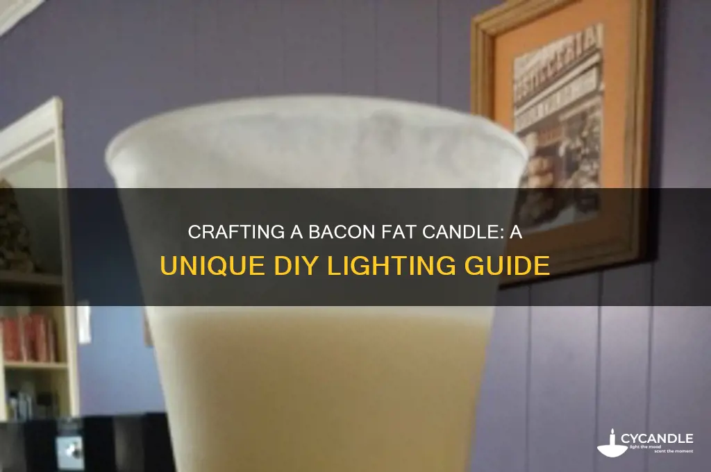 how to make a bacon fat candle