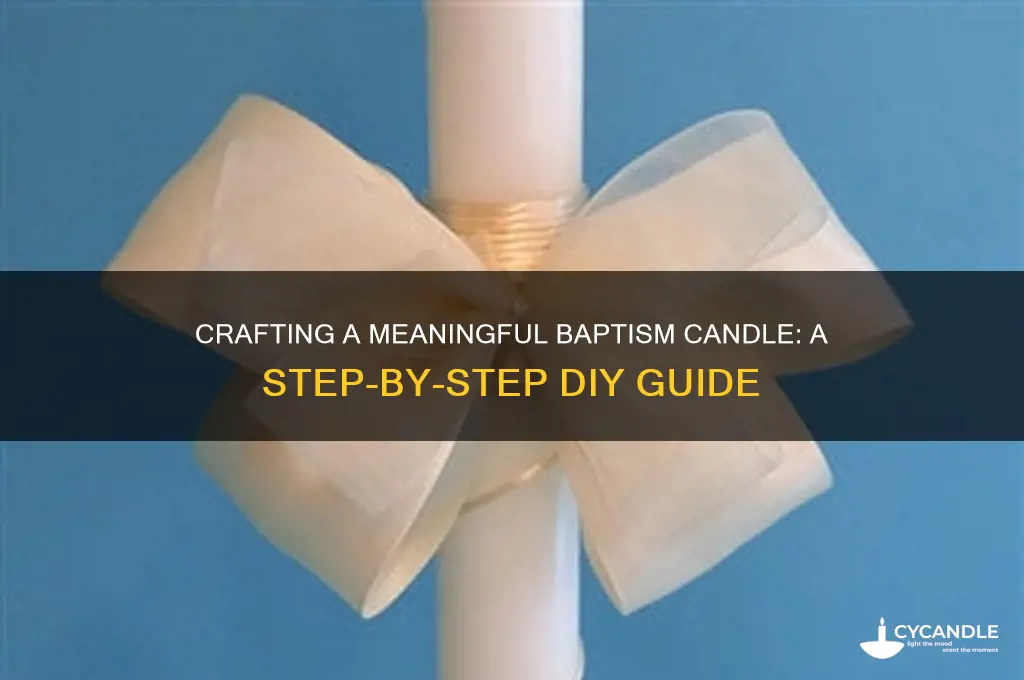 how to make a baptism candle