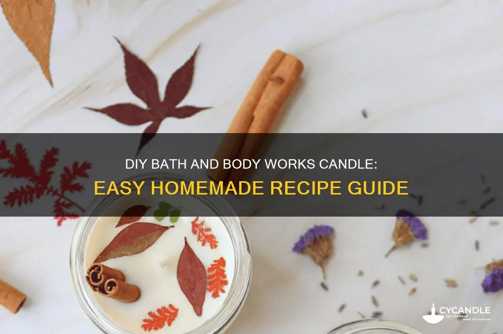 how to make a bath and body works candle