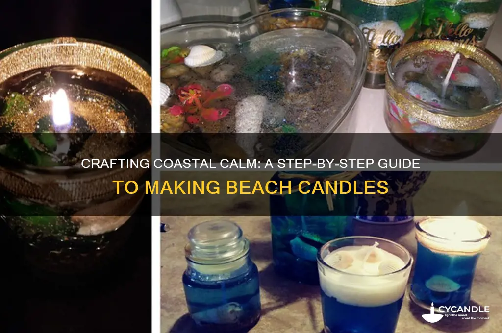 how to make a beach candle