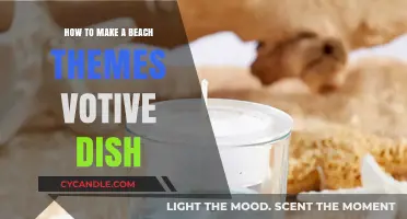Crafting a Coastal Votive Dish: A Simple Beach-Themed DIY Project