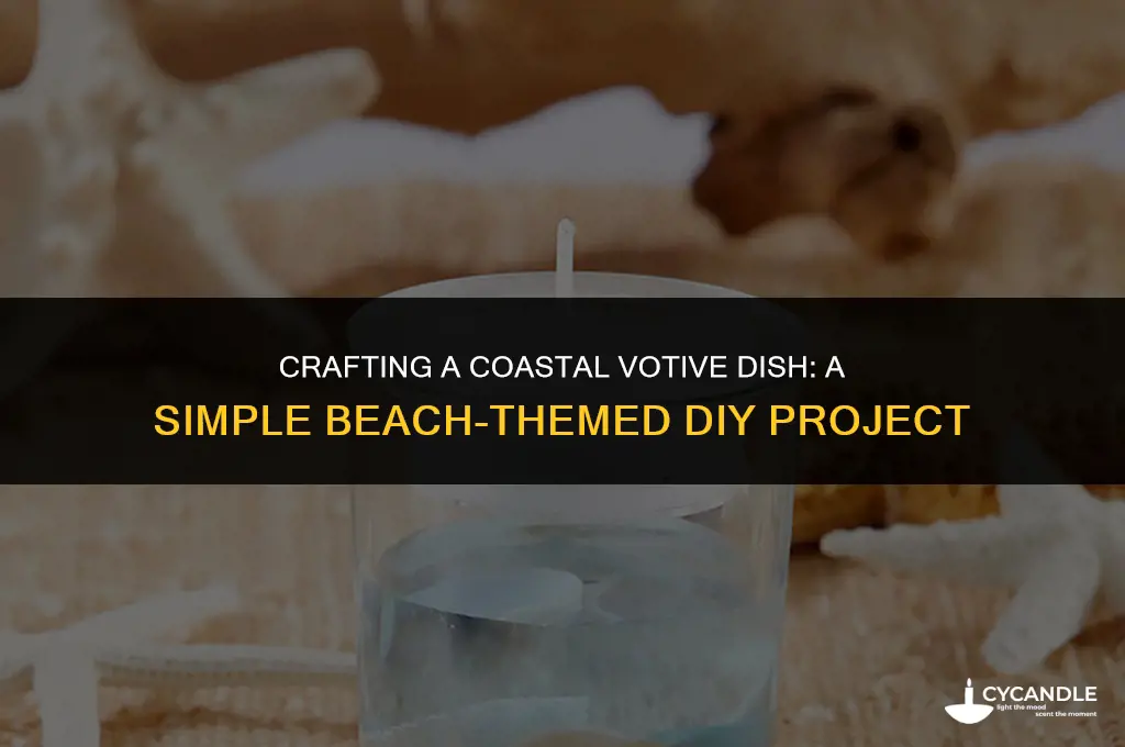 how to make a beach themes votive dish