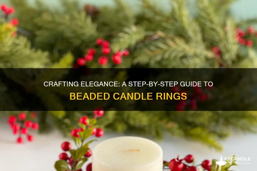 how to make a beaded candle ring