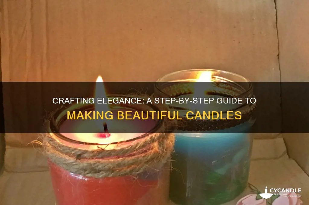 how to make a beautiful candle