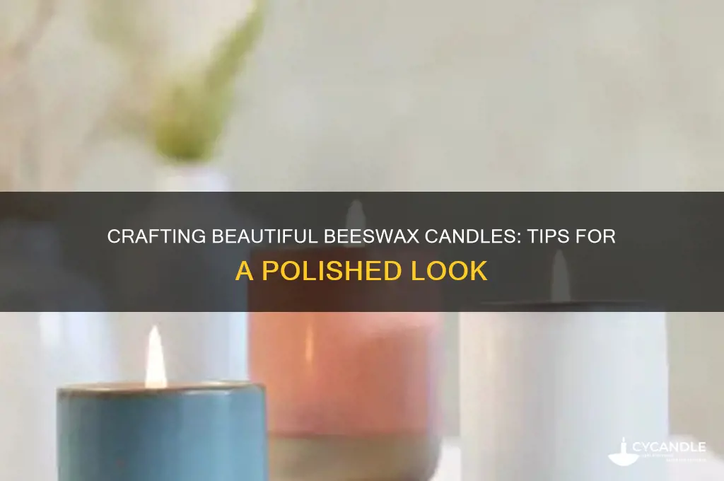how to make a beeswax candle look good