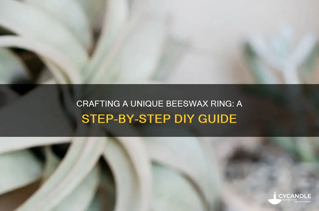 how to make a beeswax ring