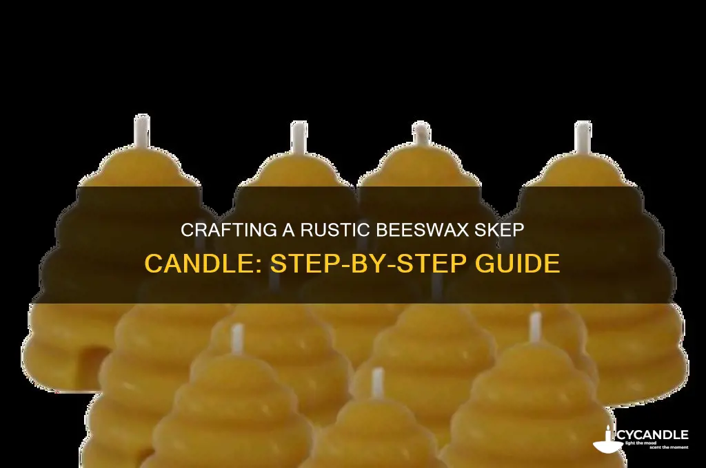 how to make a beeswax skep candle