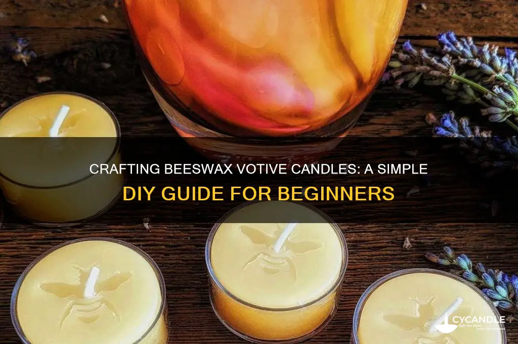 how to make a beeswax votive candle