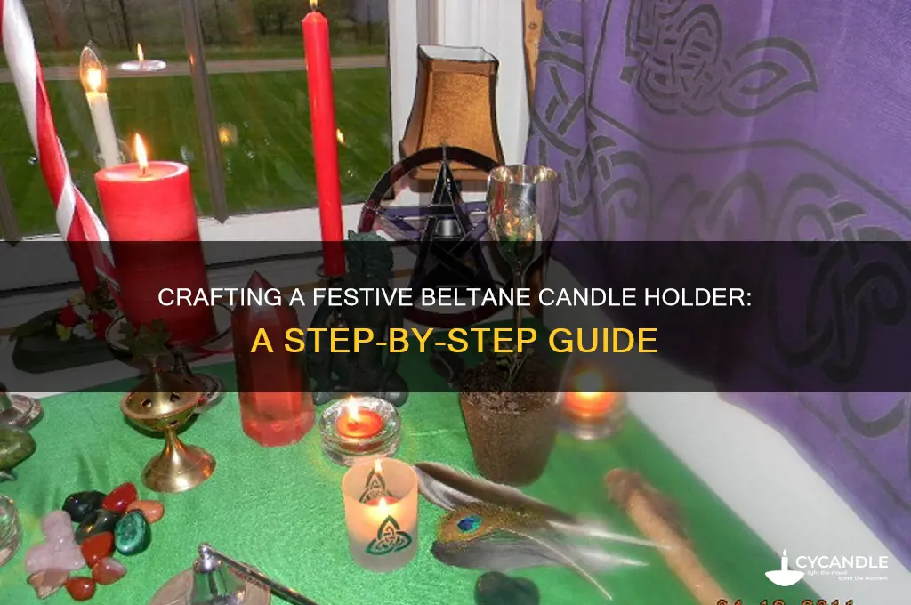 how to make a beltane candle holder