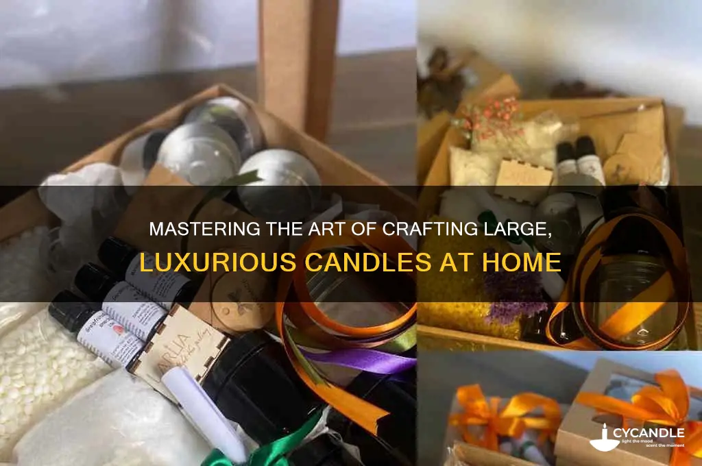 how to make a big candle
