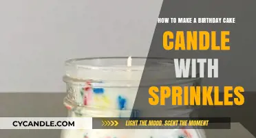 DIY Birthday Cake Candle: Crafting a Sprinkle-Topped Delight