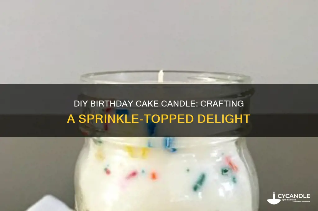 how to make a birthday cake candle with sprinkles