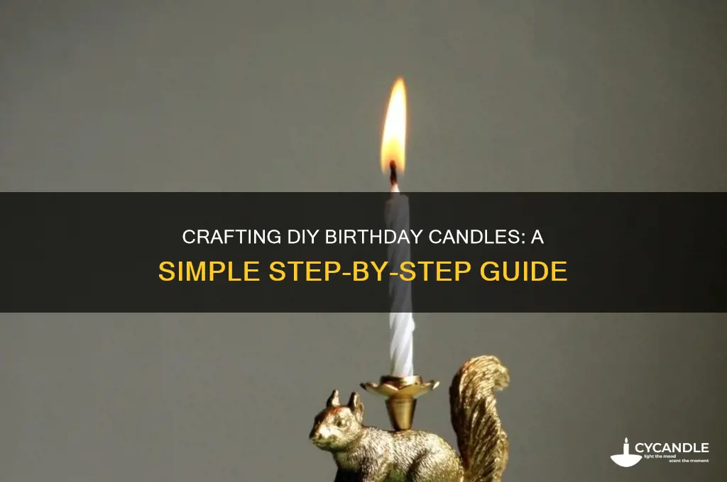 how to make a birthday candle