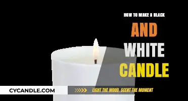 Crafting Elegant Black and White Candles: A Simple DIY Guide