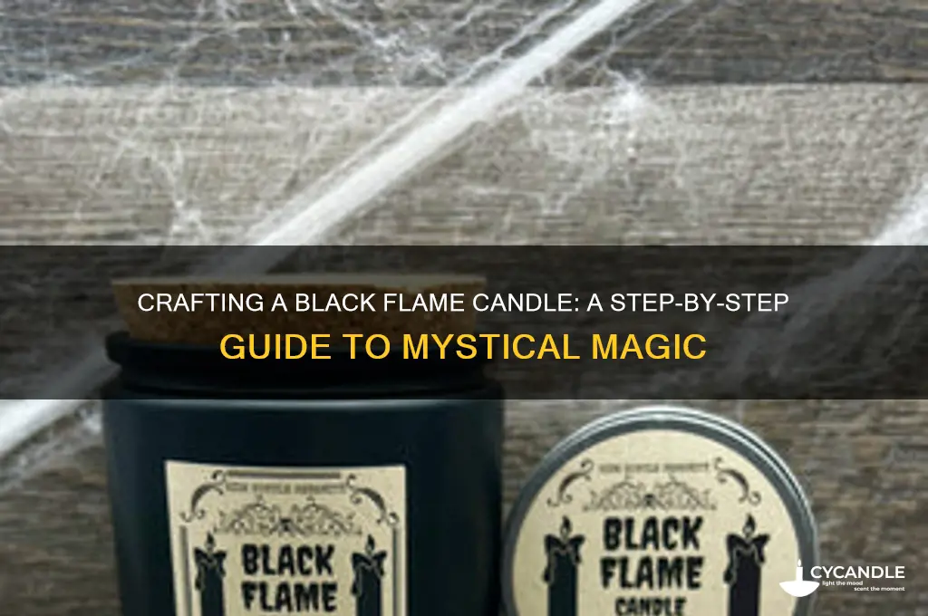 how to make a black flame candle