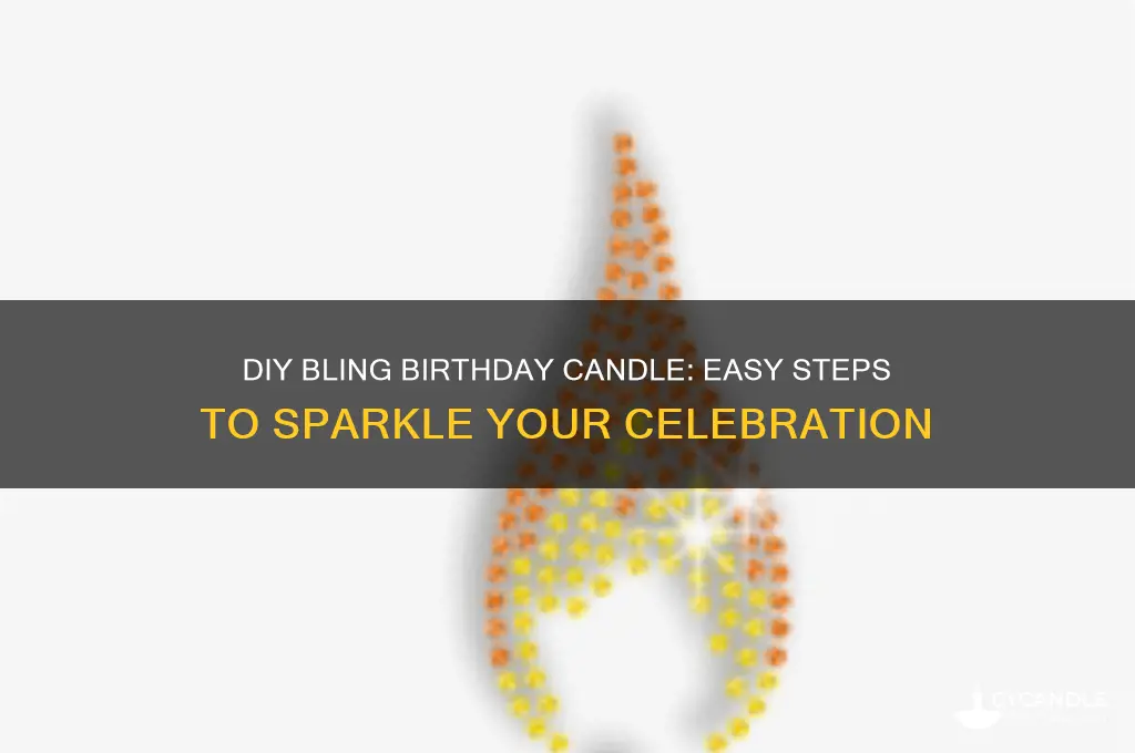 how to make a bling birthday candle