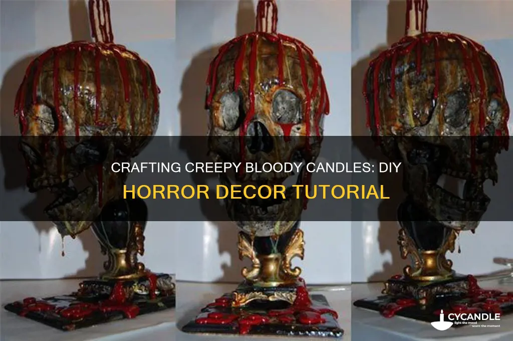 how to make a bloody candle