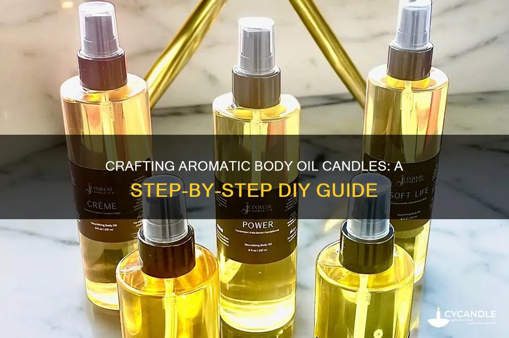 how to make a body oil candle