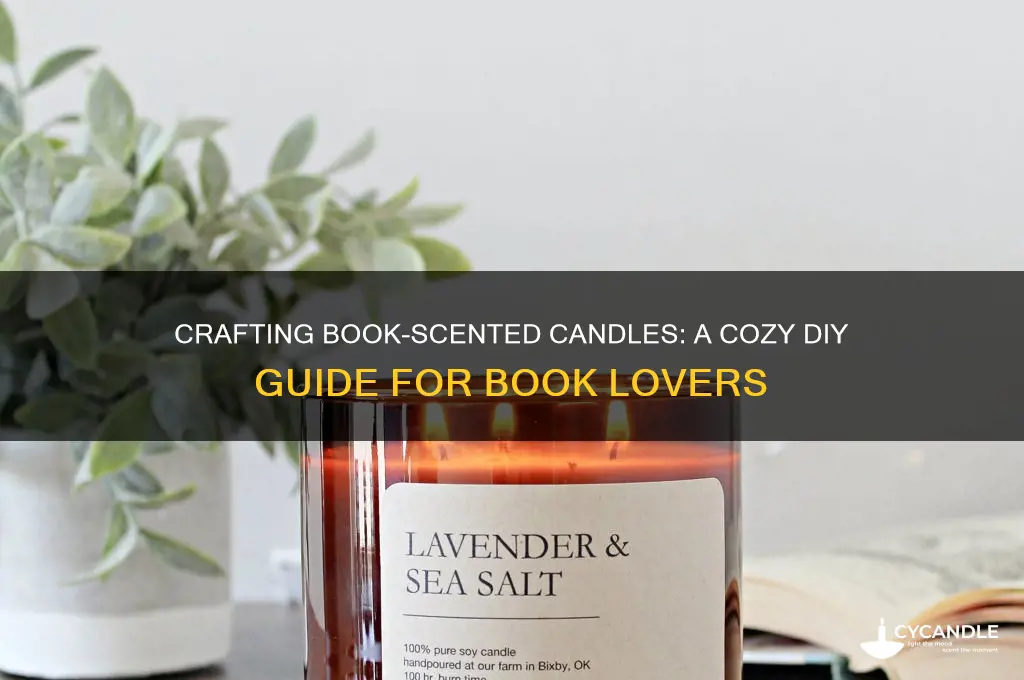 how to make a book scented candle