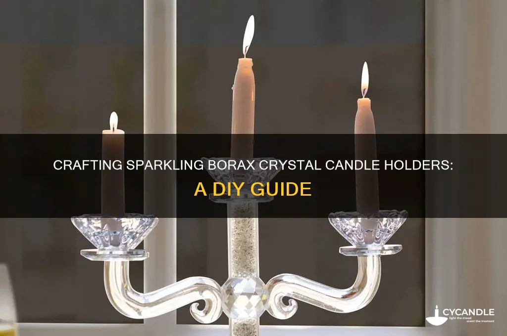 how to make a borax crystal candle holder
