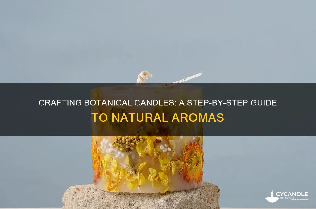 how to make a botanical candle
