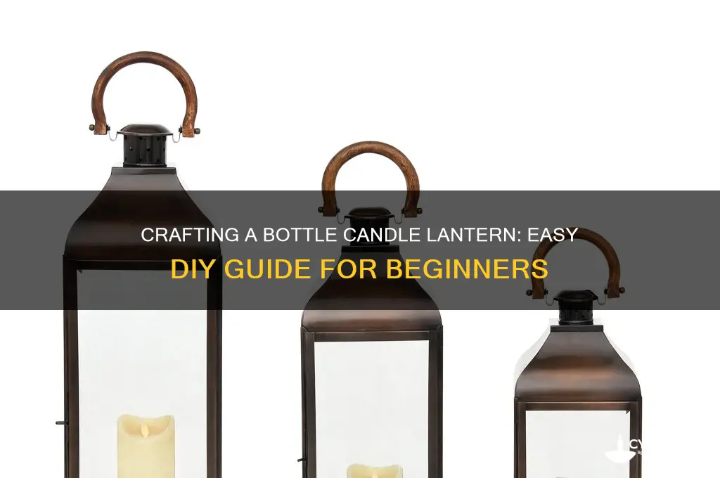 how to make a bottle candle lantern
