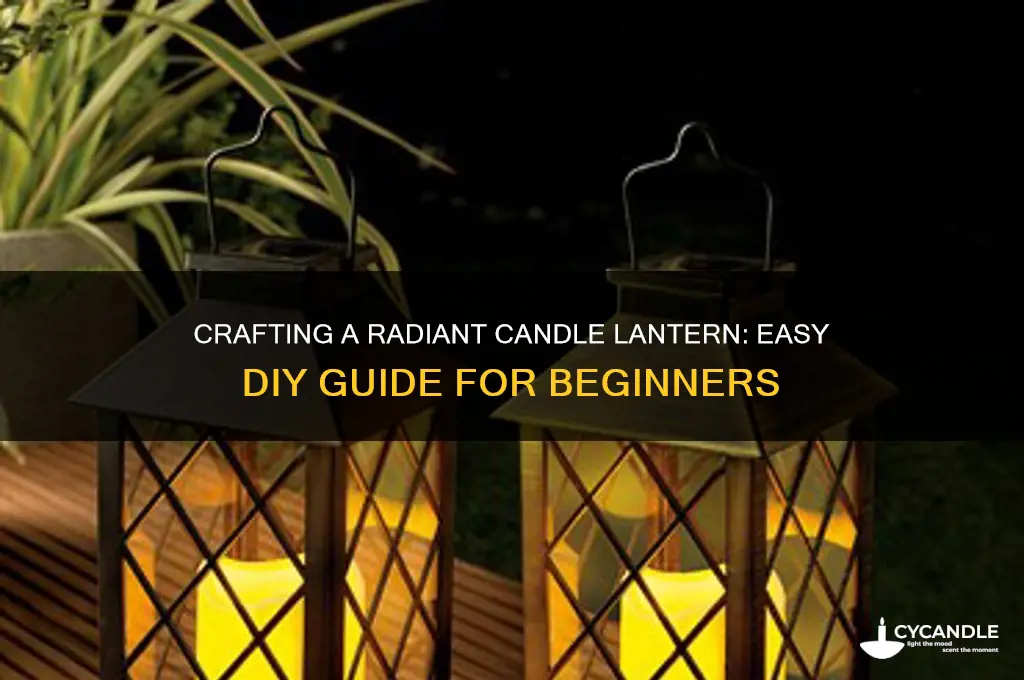 how to make a bright candle lantern