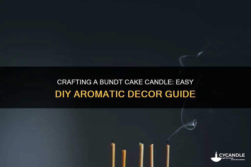 how to make a bundt cake candle