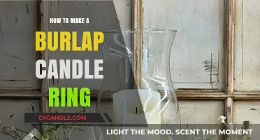 Crafting Rustic Burlap Candle Rings: A Simple DIY Guide