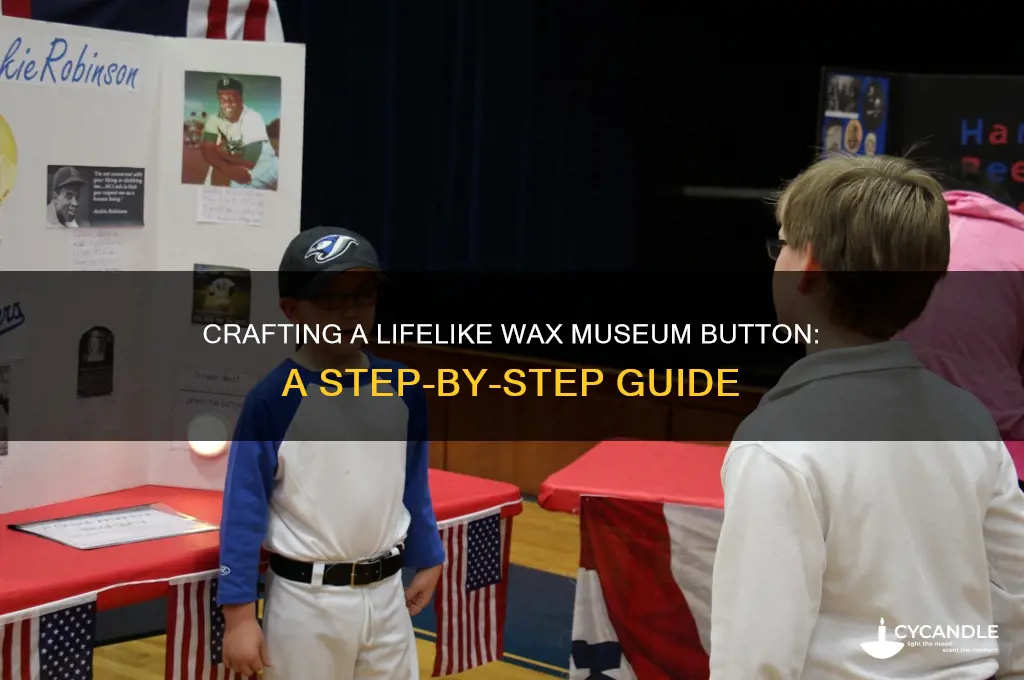 how to make a button for wax museum
