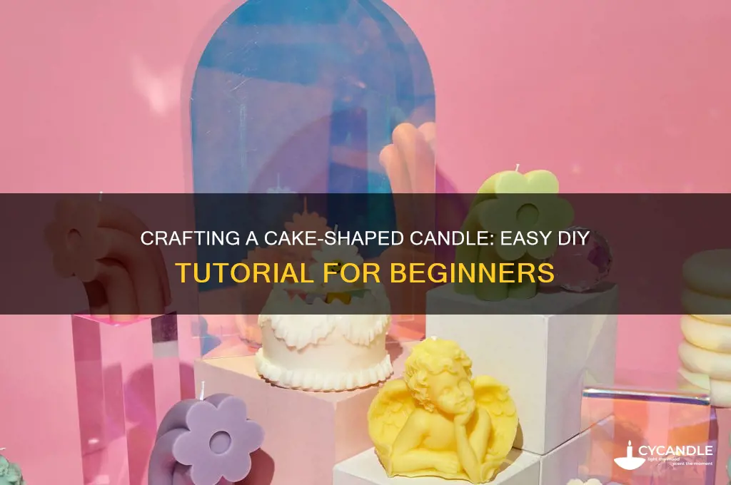 how to make a cake shaped candle