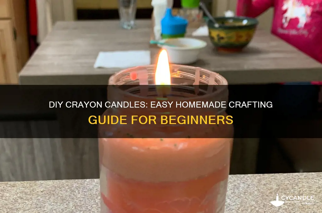 how to make a candle at home with crayons