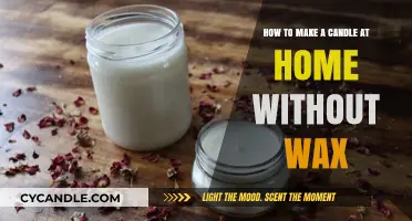 Creative Candle Making: DIY Wax-Free Candles at Home