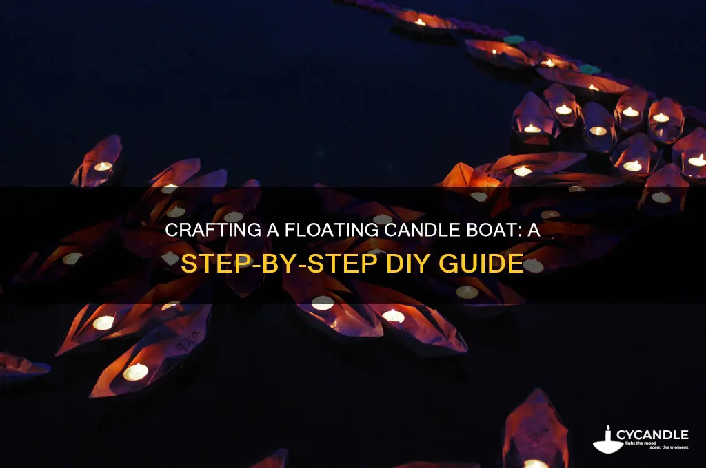 how to make a candle boat