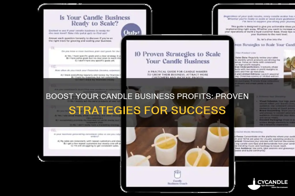 how to make a candle business profitable