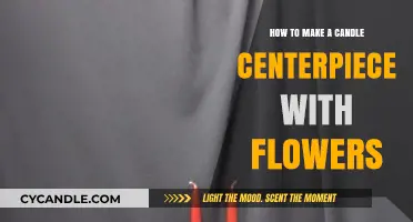 Elegant DIY Candle Centerpiece: Crafting with Flowers for Any Occasion