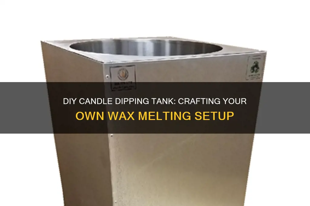 how to make a candle dipping tank