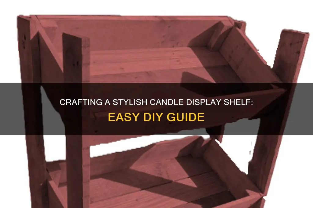 how to make a candle display shelf