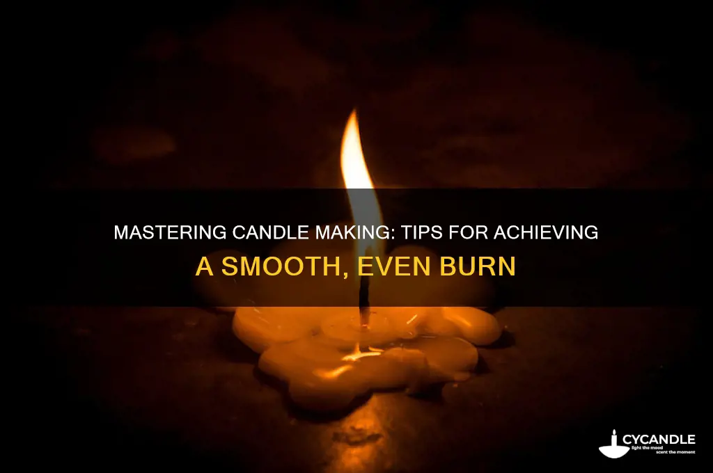how to make a candle even